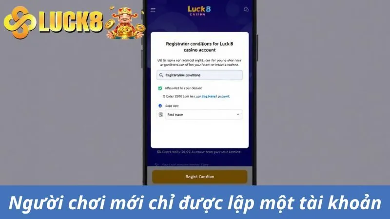 Người chơi mới chỉ được lập một tài khoản cược