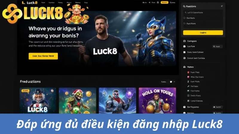 Một vài lưu ý khi người chơi đăng nhập Luck8