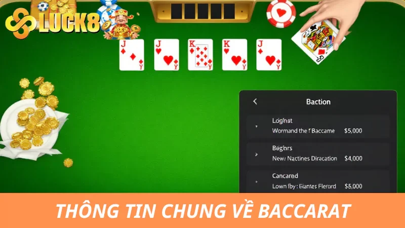 Thông tin tổng quan về Baccarat tại nhà cái