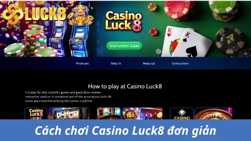 Cách chơi Casino Luck8 đơn giản
