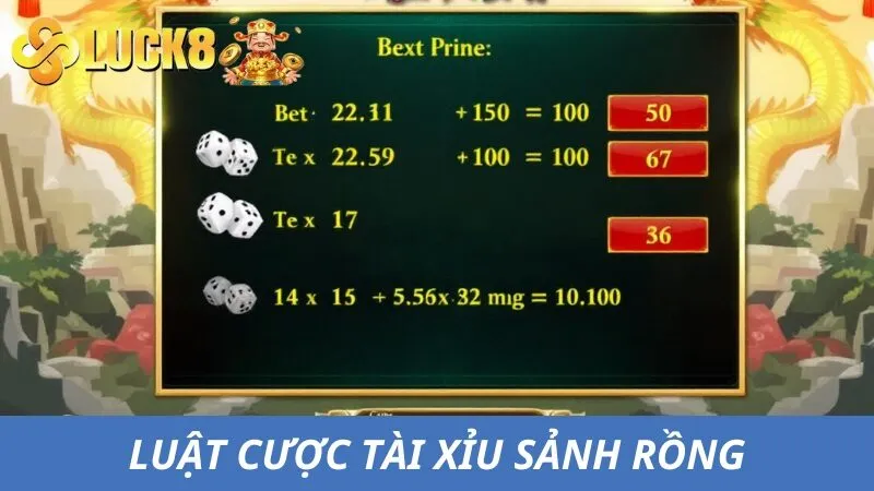 Luật tham gia Tài Xỉu Sảnh Rồng