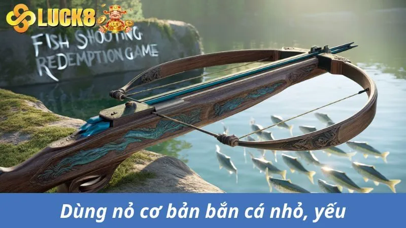 Dù nỏ cơ bản bắn cá nhỏ và nhiều